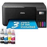 EcoTank ET-2860 A4 Multifunction Wi-Fi Ink Tank Printer, With Up To 3 Years Of Ink Included