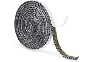 SAVITA Taśma Kominkowa, 2m x 10x3mm Samoprzylepna Impregnowane Grafitem Lina Uszczelniająca Kominkowa z Włókna Szklanego Uszczelka Drzwi Pieca na Drewno do Kominków Pieców Opalanych Drewnem (Szary)