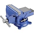 Youyijia Table Vice 5" Heavy Duty Bench Vice with 360 Degrees Swiveling Base Cast Iron Workshop Vise Swivel Workshop Bench Vice Clamp for Workshop Factory Tool Material Clamping Fixing