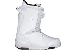 Airtracks Botas de snowboard para mujer Strong ATOP - Botas de snowboard QL - Blanco