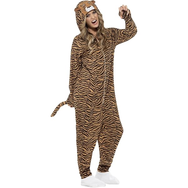 Rubie's Costume Léopard Adulte – Combinaison Avec Capuche & Queue – Carnaval Halloween Noël Fête Anniversaire