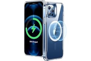ESR Case for iPhone 12/iPhone 12 Pro, Magnetyczna obudowa Kompatybilny z MagSafe, HD Clear Hybrid Case z HaloLock, Wzmocniona ochrona przed upadkiem, odporna na zarysowania oparcie,Przezroczysty
