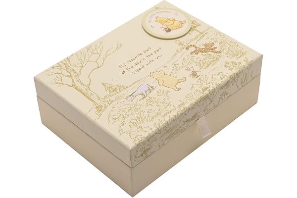 Disney Classic - D1167 - Boîte à souvenirs Winnie l'Ourson pour bébé - Avec compartiments