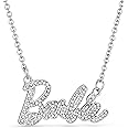 Barbie Crystal Script Logo Necklace