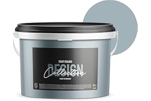 Craft Colors® 5L hochwertige Wandfarbe edelmatt, Kreidefarbe made in Germany, DESIGN Collection No. 521 pastell blau