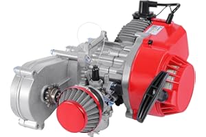 SAMGER SAMGER Samger 49cc 2 tiempos Pocket Bike Motor, Aluminum Hub Motor Dirt Bike Motor, Mini ATV Quad con engranaje carburador para Pocket Bike Mini Dirt Bike ATV Scooter