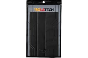 ISOLATECH tubo termoretráctil 2:1 set sin adhesivo negro Ø70mm 0,6 metros en 3pcs x 20cm para cables resistente a los rayos UV sin etiquetar reparación