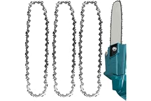 HOSPAOP 3 x 25 cm Sägekette 3/8"LP 40 Antriebsglieder 1,1 mm Rückschlagsarme Akku Kettensäge Kette für 10 Zoll Schwert, Ersatzkette Kompatibel mit Makita DUC254Z, Einhell-GE-LC 18/25 Li, Oregon und mehr