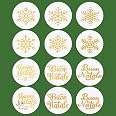 Rotolo Di 250 Adesivi Natalizi – Etichette Tema Natale 5x7,5 Cm Con Pupazzi Di Neve, Alberi E Campane, Per Regali E Decorazioni Fai-Da-Te - 6