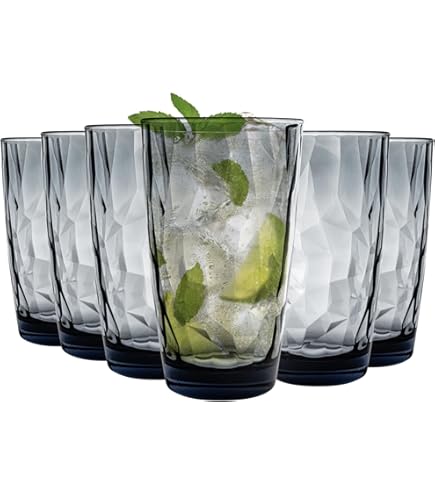 Brahmstein Trinkgläser Set 6-teilig - 330ml Wassergläser Spülmaschinenfest