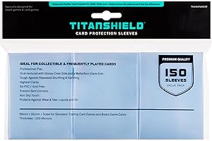 TitanShield (150 srebrnych rękawów) kompatybilny z Pokemon, MTG Magic The Gathering, Lorcana, grami planszowymi i kartami kolekcjonerskimi, 66 x 91 mm