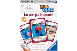 Ravensburger - Jeu interactif tiptoi® Mini Quiz - Le corps humain - Jeux électroniques éducatifs sans écran en français - Enfants à partir de 6 ans - 00 084