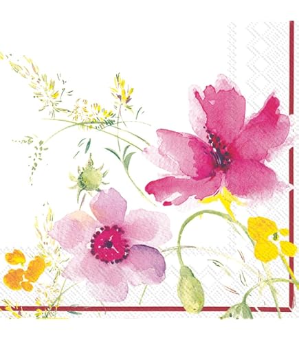 Ideal Home Range Papierservietten, 3-lagig, Leopardenmuster, 20 Stück - Umweltfreundlich, In Deutschland Gedruckt
