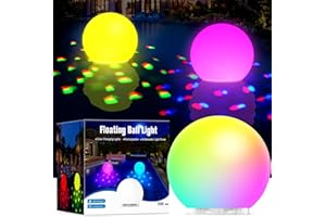 DeeprBlu 2025 Dernier Lumière Piscine Rechargeable avec Spectacle de Lumière Sous-Marine, Lampe Piscine Flottante Étanche IP68, Éclairage Piscine Submersible Coloré, Lumière Baignoire pour Bain, Spa