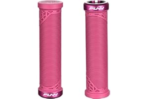 Funn Hilt JR Poignées de Guidon de VTT avec Un Seul Verrouillage à Serrage, poignées de Guidon de vélo avec Serrure avec Un diamètre intérieur de 19 mm, poignées de vélo Courtes