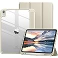 Vobafe Case for iPad A16 11th Generation 11 inch 2025/iPad 10th Generation 10.9 inch 2022, PC Clear Back Cover, Trifold Stand for iPad 11th/10th Gen with Pencil Holder, Auto Wake/Sleep, Champagne