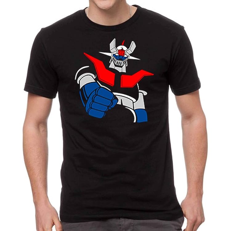 Camiseta Mazinger Z Perfil (Blanco Y Negro) (Talla