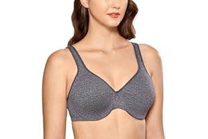 DELIMIRA Sujetador Reductor con Aros Talla Grande Copa Completa para Mujer