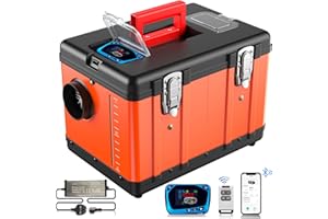 YiLFo 8KW Diesel Heater,Portable Toolbox Parking Heater,Supporting AC110-240V DC12V 24V, Altitude Mode Adaptive,Fast Preheating and Defrost,with LCD and Bluetooth Remote Control,for Car/Truck/Boat/RV