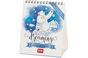 Legami - Calendario da Tavolo 2026, Aphorisms, Calendario da Scrivania, 12 Mesi e Planner Annuale, in 6 Lingue, Segni zodiacali, Festività internazionali, 12 x 14.5 cm