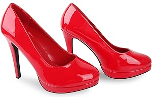 Bismaa Mens Womens Drag Queen Cross Dresser HIGH Heel Round Toe Court Shoes Big Sizes UK 9,10,11,12