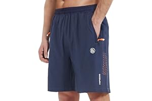 HIFEOS Shorts Herren Sporthose Herren Kurz Schnelltrockende Kurze Hosen Herren Laufhose Herren Kurz mit Reißverschlusstasche Trainingshose Jogginghose Herren Kurz