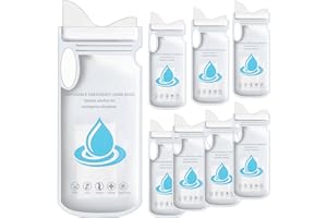 YUNYU Disposable Urine Bags (8pcs) – Emergency Pee Bags for Women, Car Travel, Camping, Traffic Jam, Hiking – Female Urinal & Vomit Bag