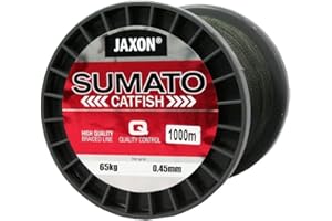 Jaxon SUMATO - Hilo trenzado para pesca de siluro, 1000 m