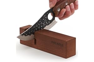 Matsato Messerschärfer Profi. Ergonomisch geformt, Von Küchenchefs weltweit genutzt. Professionell 2-in-1 Knife sharpener für Scharfe Messer Testsieger