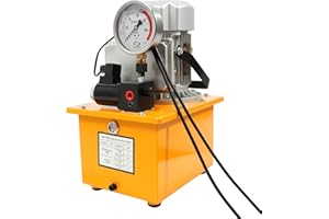 CHERIKIU Elektrische Hydraulikpumpe mit 7L Kraftstofftank, 750W 220V Hydraulikaggregat Elektrohydraulik Pumpe Elektrohydraulikpumpe,2-70Mpa Magnetventil Hydraulische Kraftpumpe für Automobilherstellung Wartung