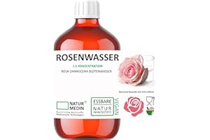 NATURMEDIN ... NATÜRLICHE ROHSTOFFE MIT MEDIZINISCHEN TECHNOLOGIEN 500-ml ROSENWASSER HYPOALLERGEN Essbares Gesichtswasser 100% naturrein NATURMEDIN®
