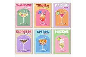 lxmydm Paint by Numbers Wine Glasses Set of 6 Digital Painting with 6 Brushes Suitable for Boys and Girls as Gifts (20 x 30)