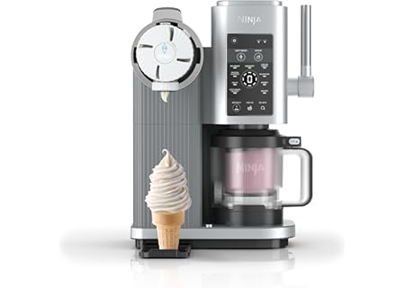 Ninja CREAMI Scoop & Swirl mjukglass- och glassmaskin med 2x bägare, 13 funktioner, gör glass, mjukg - Amazon Deal & Rabatt