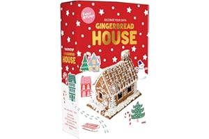 THE TREAT KITCHEN Christmas Gingerbread House 3D Kit - No Baking Required - Large Size with Icing and Decorations - Fun DIY Activity - Treat Kitchen - 830g
