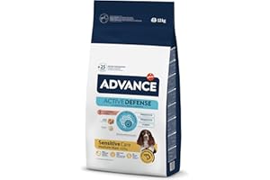 Advance Medium Maxi Sensitive Salmon - Croquettes pour Chiens de Race Moyenne et Grande avec des Sensibilités Digestives au Saumon - 12kg