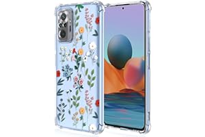 XINYEXIN Funda para Xiaomi Redmi Note 10 Pro, Funda Transparente con Motivo Flores, Ultrafino Chica Dama Carcasa TPU Prueba de Golpes Bumper Case Cover - Flower Art