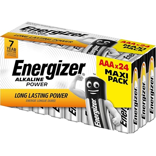 Energizer Alkaline Power AAA Batteries, 24 Pack