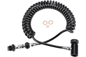 AMONIDA Tuyau de Paintball, Tuyau Marqueur de Paintball pour réservoirs de Co2 pour 3000 Psi pour systèmes HPA 4500 Psi