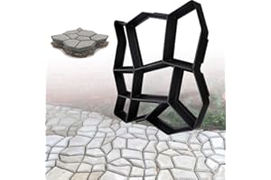 Cecaylie 1 Stück Pflasterform Gehweg Form Pflasterstein D.I.Y. Pflaster Pflastermacher Gießen 43x43x4cm Pflasterform Schablone für Beton, Gehweg, Pflastersteine, Terrassenplatten