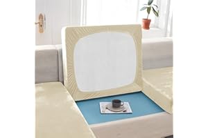 VEAI Coprisedile per Divano 3/4/2/1 Posti con Penisola Copri Divano Elastico Federa per Cuscino per Divano del Sedile Velluto Copridivano Protezione del Cuscino Sedile ( Color : #27 , Size : 4 seats - X (1