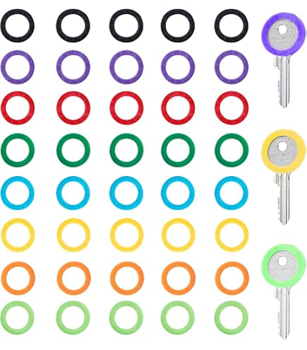 s 32Pc Key Cap Tag Label ID Silicone Coding Color Key Identifier Cover ...