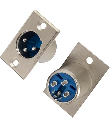 2pz Audio Ingresso MIC XLR 3 Pin Femmina Telaio Per Connettore Femmina Pannello - Foto 7