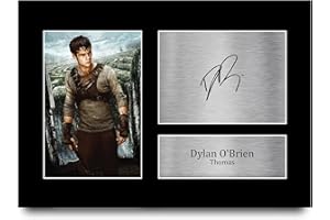 HWC Trading A4 Dylan O'Brien Maze Runner Regali Stampati Autografo Firmato Immagine Per Gli Appassionati Di Memorabilia Di Film - A4 Incorniciato
