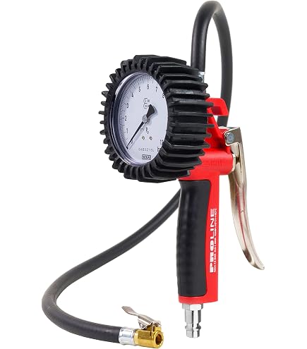 OXFORD - Manometro Pistola Aria Per Compressore Gonfiaggio Pneumatici Ruote Auto Psi Bar 01261