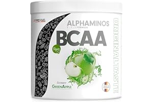 ‎PROFUEL BCAA Pulver 300g GRÜNER APFEL - Alphaminos BCAA 2:1:1 Drink mit 8000 mg B.C.A.A. - unfassbar leckerer Geschmack, Essentielle Aminosäuren Leucin, Isoleucin & Valin - 100% vegan und laborgeprüft