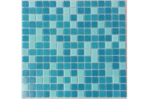 CONWIRE azul celeste Mosaico de vidrio Azulejos de mosaico ducha baño piscina