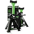 DRIVEUPTOOLS Jack Stands 3 tons with rubber pad | Stabilizing Jack Stands Pack of 2 | Lifting Height 11,6-16,7 inches | Car Lift | Car Stands 3 tons (6,600lbs) | Axle stands 3tons (x2)