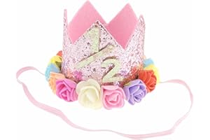 Glamour Girlz Boys Girls Cat Dog Pet Glitter 6 Months Old Birthday King Crown Princess Tiara Costume Party Photo Prop Headband Hat
