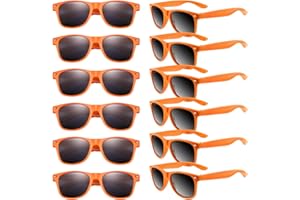 TUPARKA 12er-Pack Sonnenbrillen in Großpackung Schulparty Goody Bag Fillers für Geburtstagsparty Beach Pool Party, Orange