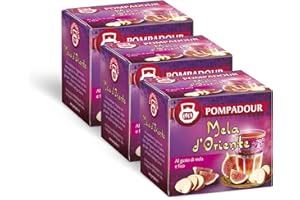 Pompadour, Infuso Mela d'Oriente, 30 Filtri (3 Confezioni da 10 Filtri), con Mela e Fico, Gusto Dolce e Avvolgente, Senza Lattosio, Glutine e Allergeni, Vegan